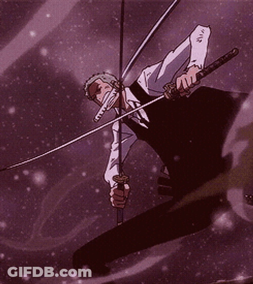 Epic Zoro In Action GIF