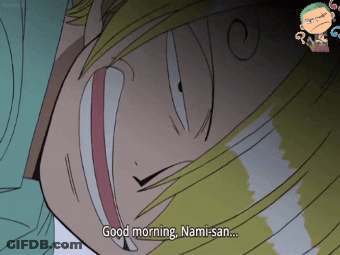 Epic Zoro Kiss With Sanji GIF