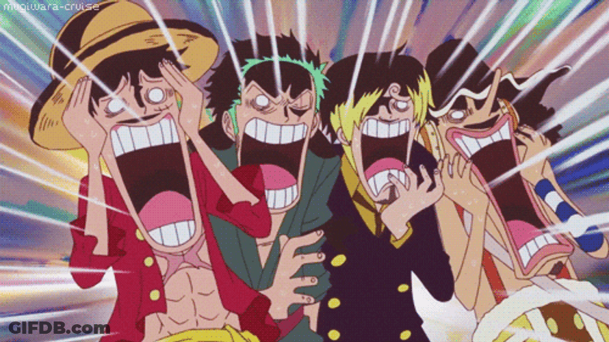 Epic Zoro With One Piece Gang GIF