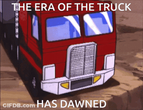 Era Of The Truck Has Dawned Cartoon Truck GIF