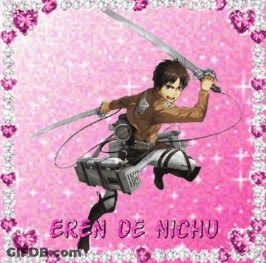 Eren De Nichu With Sword GIF