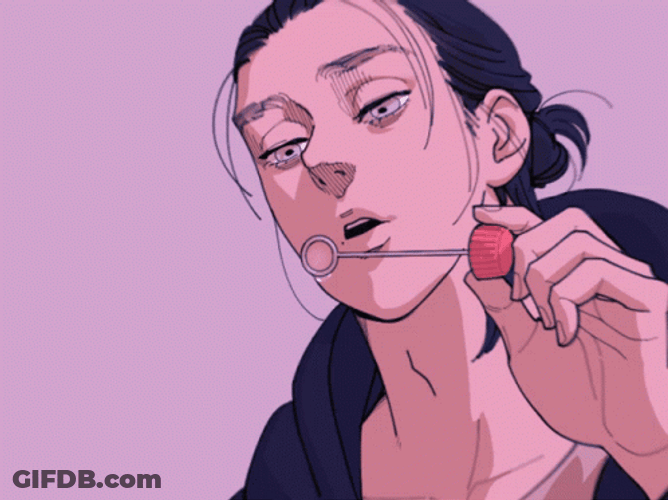 Eren Jaeger Anime Blowing Bubbles GIF