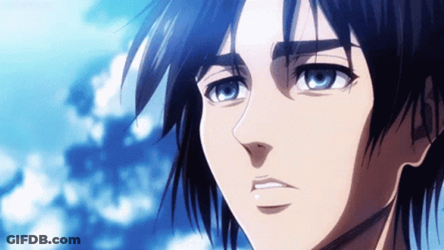Eren Jaeger Anime Looking Somewhere GIF