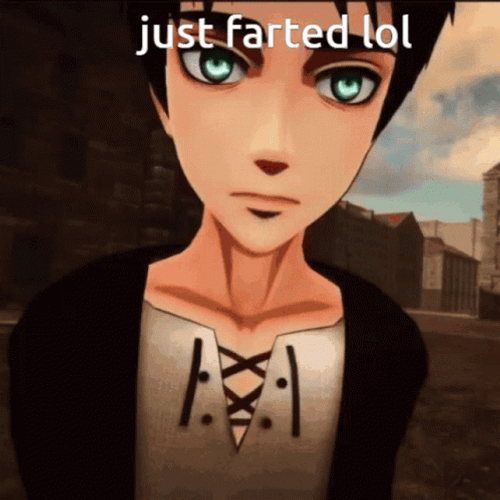 Eren Jaeger Anime Run Just Farted GIF