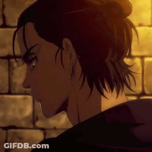 Eren Jaeger Anime Walking & Talking GIF