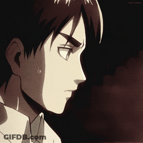 Eren Jaeger Drinking Coffee GIF