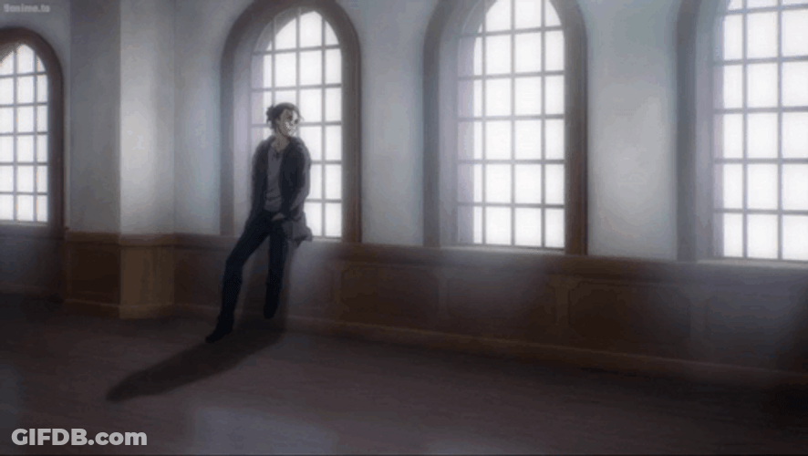 Eren Looking Out The Window GIF
