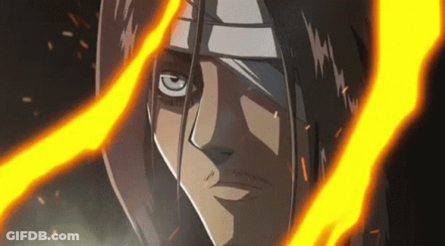 Eren Transforming Anime To Manga GIF