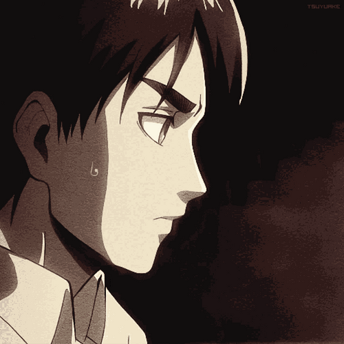 Eren Yeager Drinking Coffee GIF