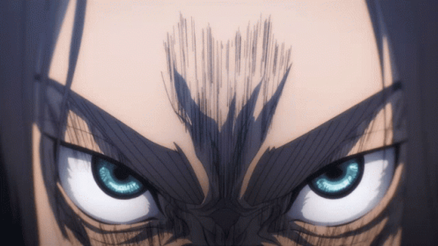 Eren Yeager Enraged Eyes GIF