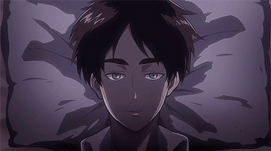 Eren Yeager Lying Down GIF