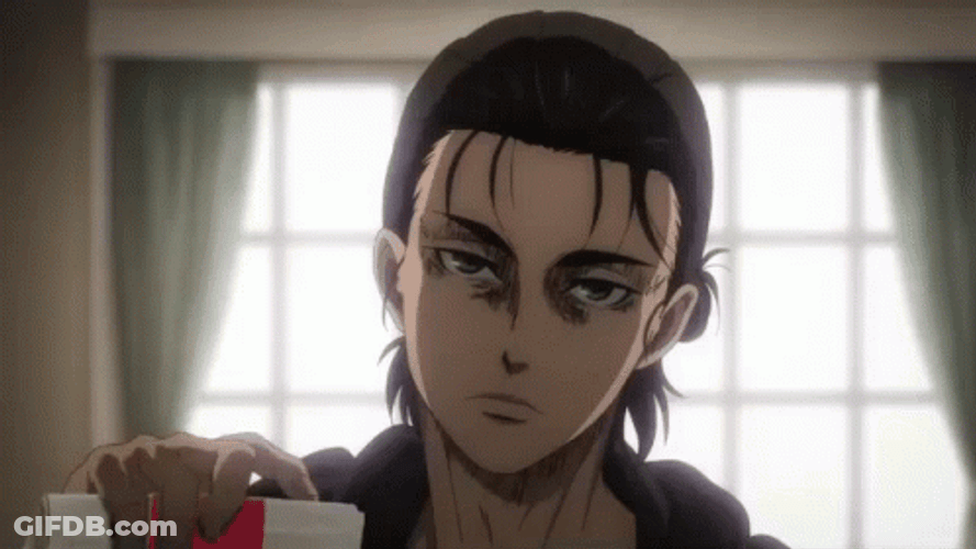 Eren Yeager McDonalds Meal Meme GIF