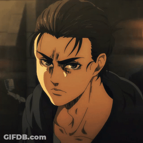 Eren Yeager Piercing Eyes Attack On Titan GIF