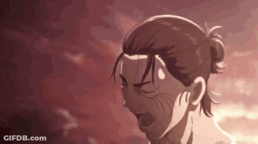Eren Yeager Screaming In Pain GIF