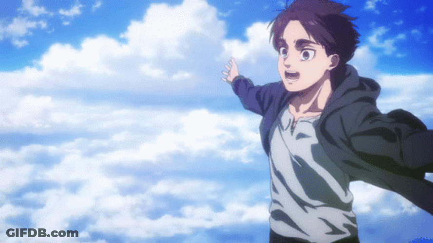 Eren Yeager Shocked Reaction GIF