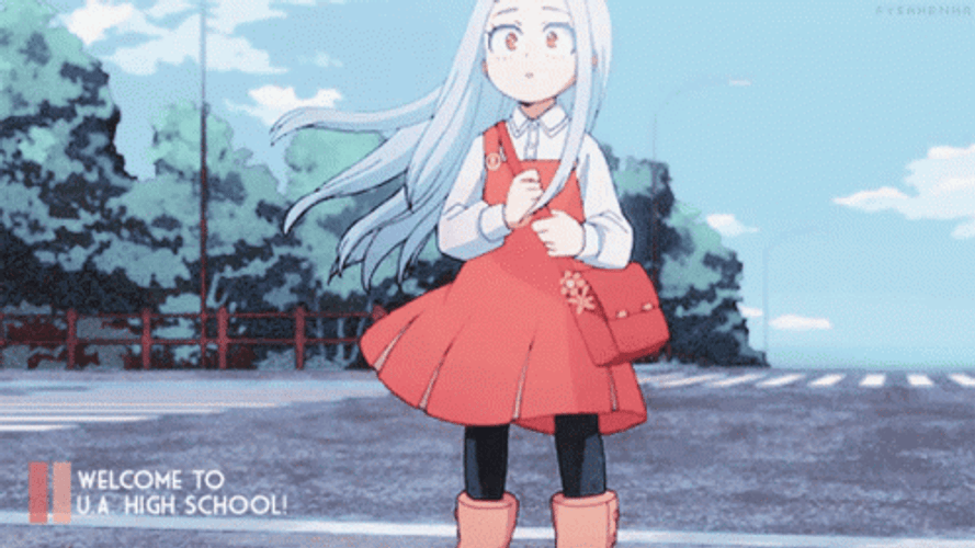 Eri Anime School Girl Shocked GIF