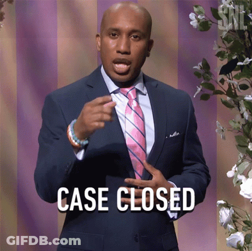 Eric Adams Reporting Case Closed GIF