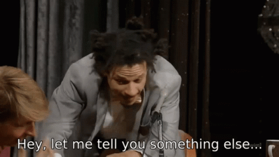 Eric Andre And Jack Mcbrayer Funny Conversation GIF