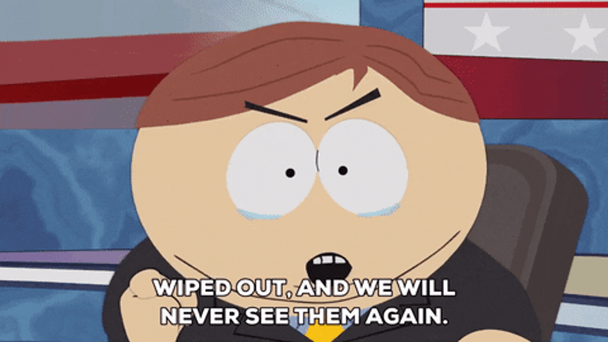 Eric Cartman Announcer Smurfs GIF