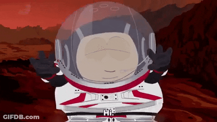Eric Cartman Astronaut Mars GIF