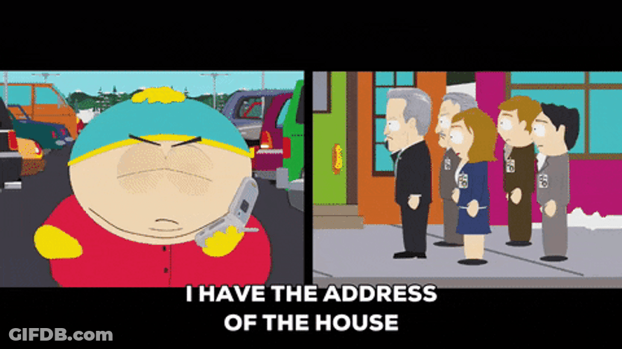 Eric Cartman Calling Cia South Park GIF