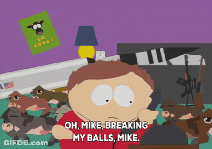 Eric Cartman Calling Mike GIF