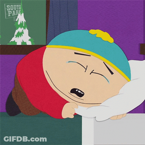 Eric Cartman Crying In Sleep GIF
