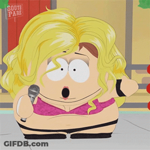 Eric Cartman Dressed Up Like Lady GIF