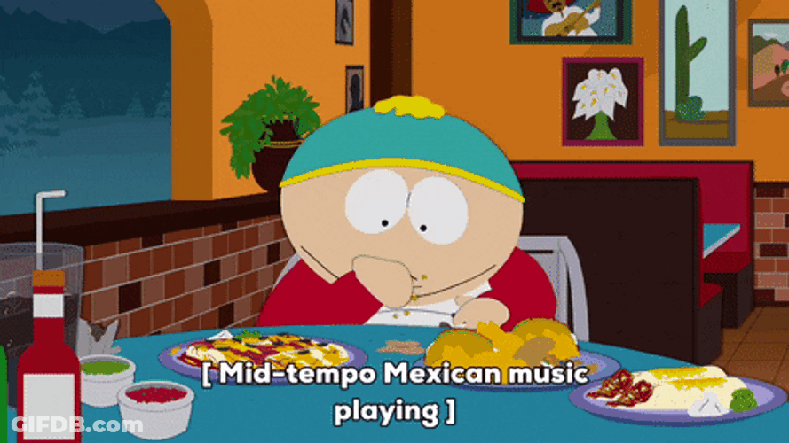 Eric Cartman Eating Mexican Food GIF