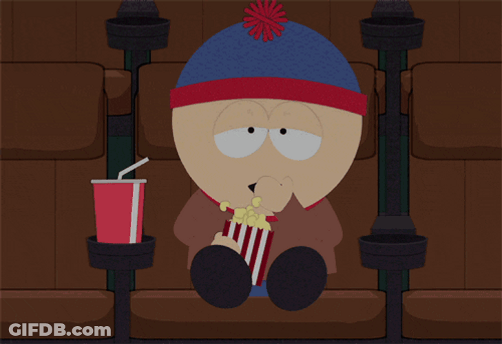 Eric Cartman Eating Popcorn Meme GIF