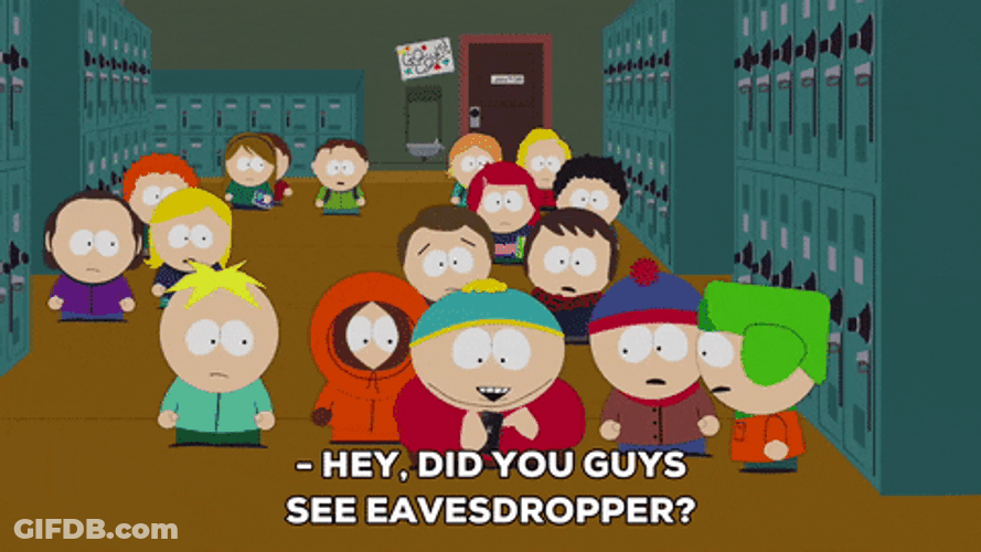 Eric Cartman Eavesdropper Pete Melman GIF