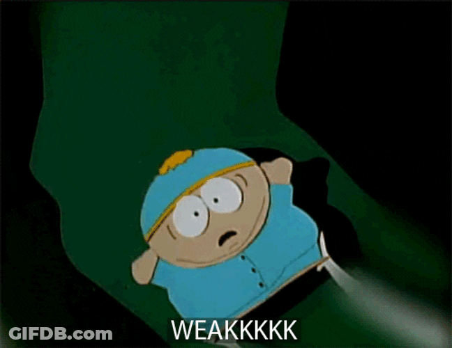 Eric Cartman Falling Weak GIF