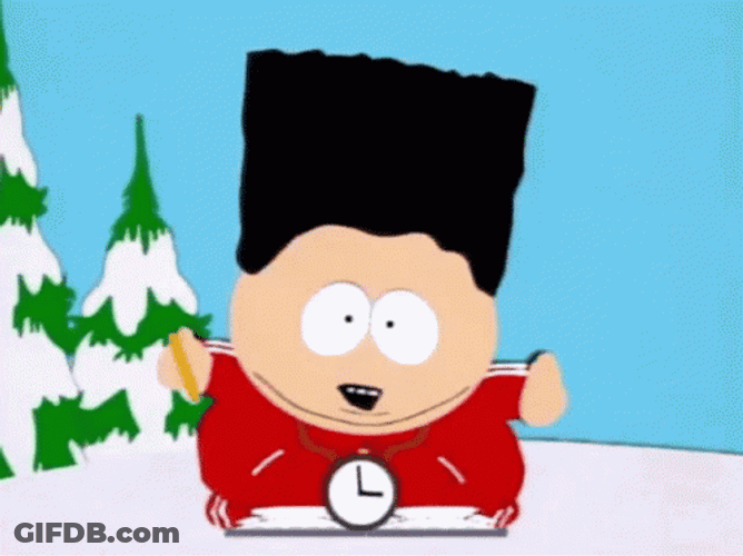 Eric Cartman Flat Top Hair Cut GIF