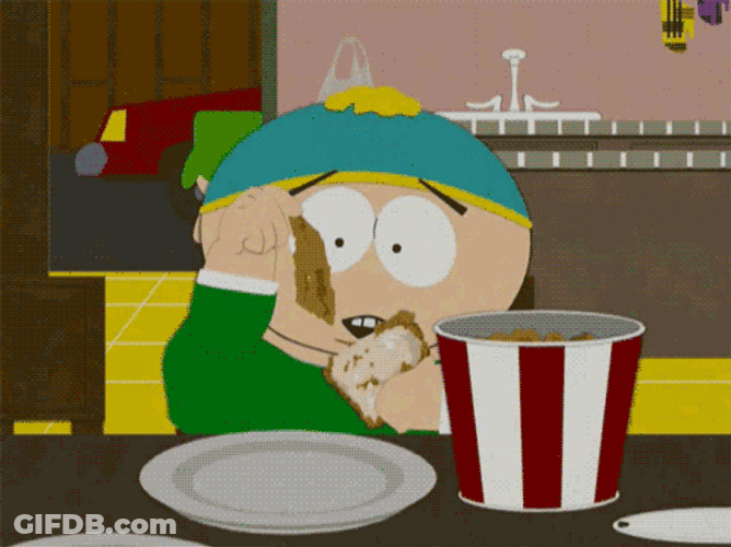 Eric Cartman KFC Fried Chicken GIF