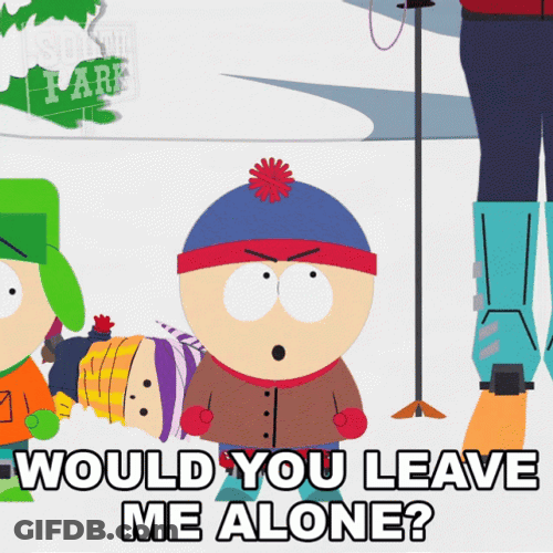 Eric Cartman Leave Me Alone South Park GIF