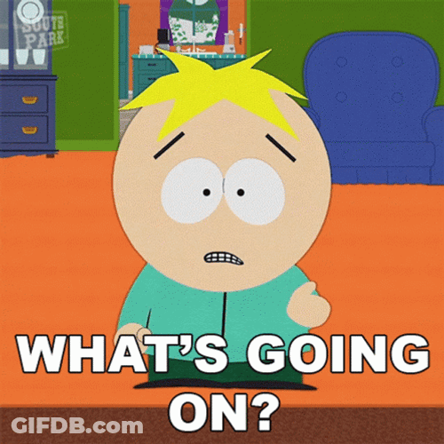 Eric Cartman No Hat Whats Going On GIF