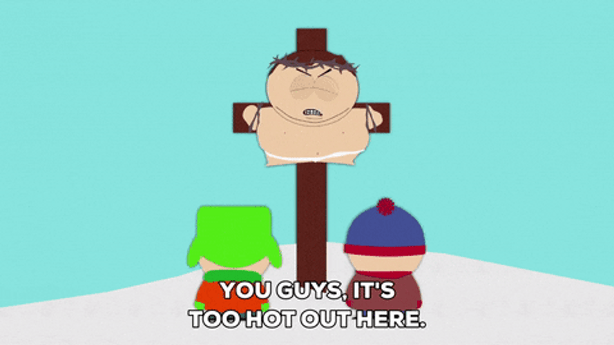 Eric Cartman On A Cross GIF