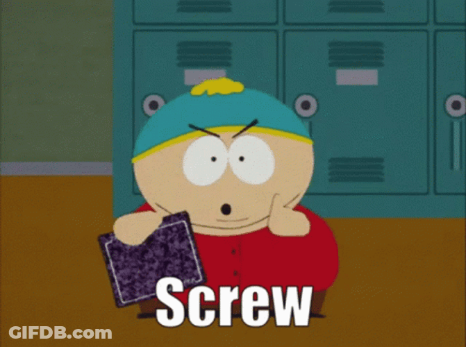 Eric Cartman Pissed Screw You GIF