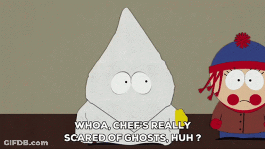 Eric Cartman Scared Of Ghost GIF