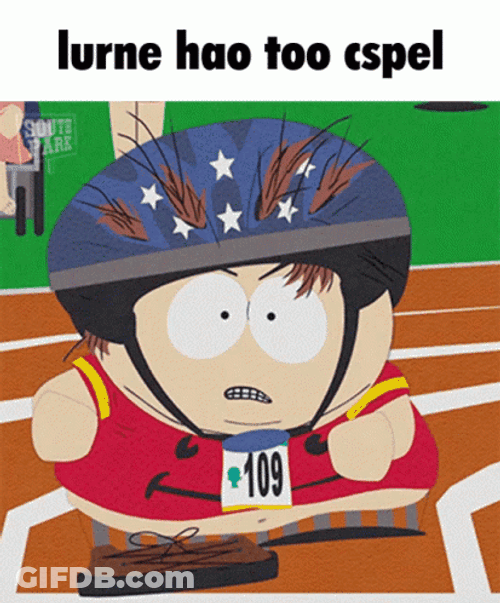 Eric Cartman Strolling On Race GIF