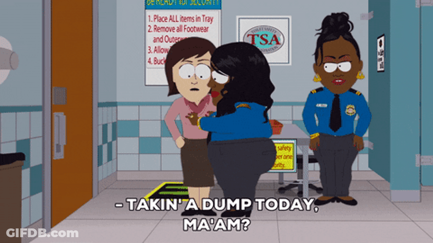 Eric Cartman Toilet Check GIF