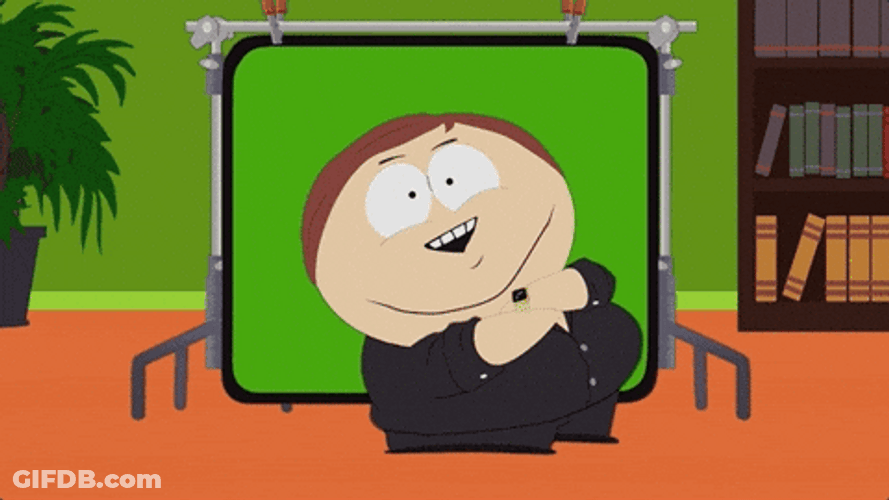 Eric Cartman Tries Explosion Green Screen GIF