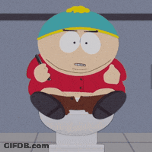 Eric Cartman Trying To Poop GIF