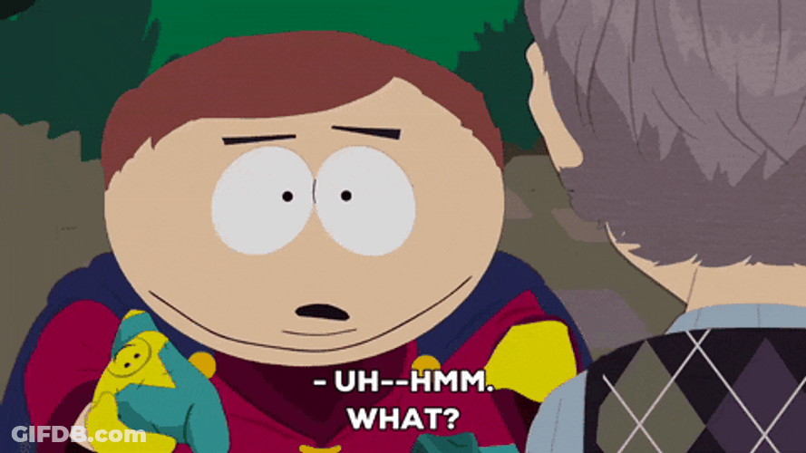 Eric Cartman What With Confused Face GIF