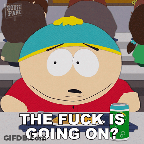 Eric Cartman Whats Going On Worried Face GIF
