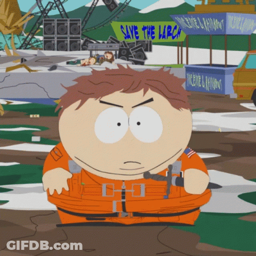 Eric Cartman Wielding Knife GIF
