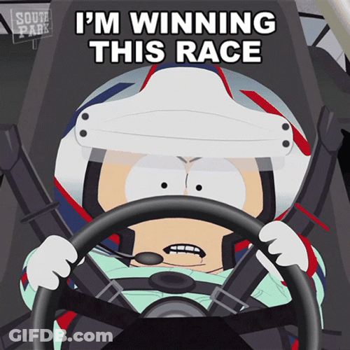 Eric Cartman Winning The Race GIF