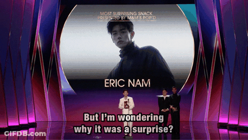 Eric Nam Surprising Snack Presented By M&M's Pop D GIF