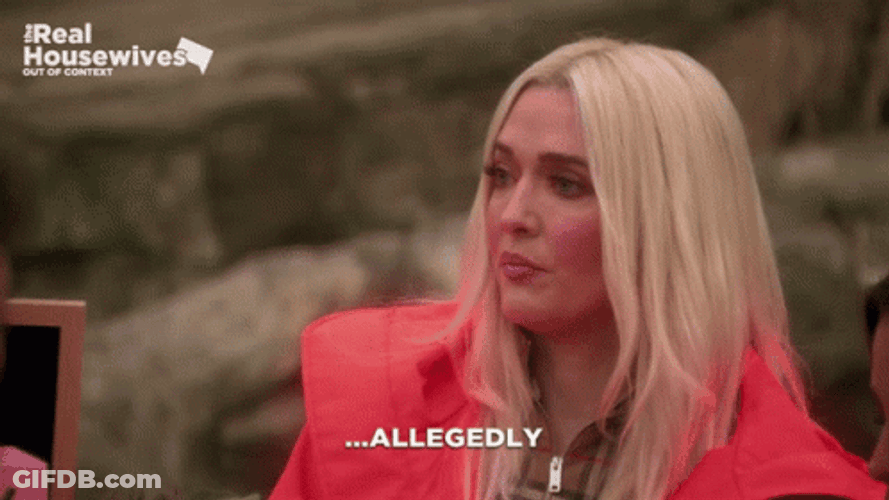 Erika Jayne Aggreing Allegedly GIF