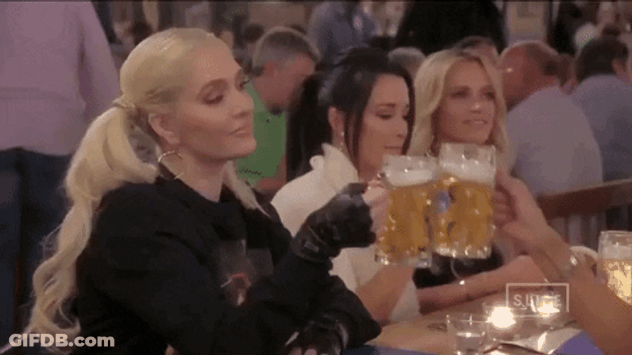 Erika Jayne Beer Mug Cheers GIF